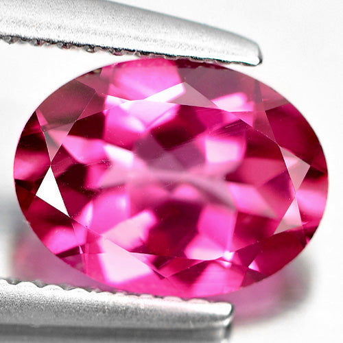 JLUXS OVAL CUT 8X10MM IMPERIAL PINK TOPAZ (VS) AMAZING SPARKLING LOOSE GEMSTONE