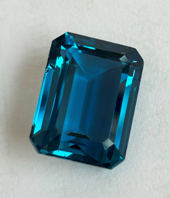 JLUXS EMERALD CUT LONDON BLUE TOPAZ (VS) LOOSE GEMSTONE