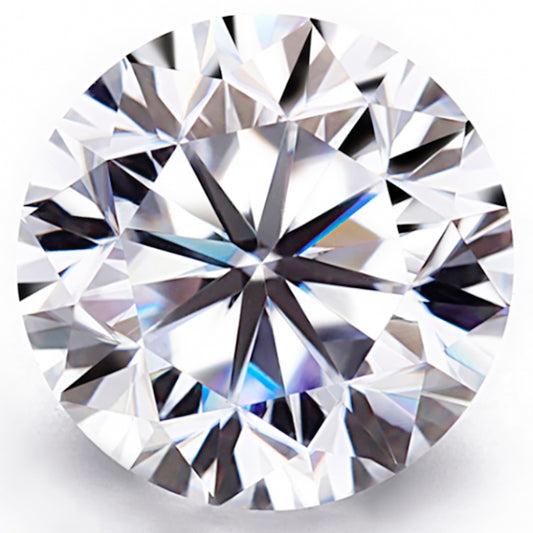 JLUXS (GRA CERTIFICATE REPORT) 1.00 Ct 6.5mm VVS/D Round Brilliant Moissanite Diamond Loose