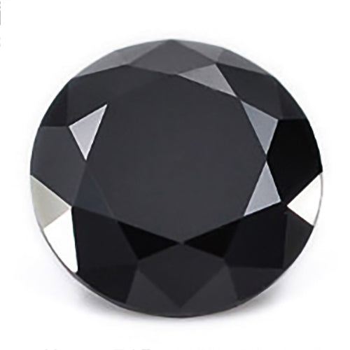 JLUXS Loose 3.00 Ct 9mm VS Round Brilliant Loose Black Moissanite Diamond (with Certificate)