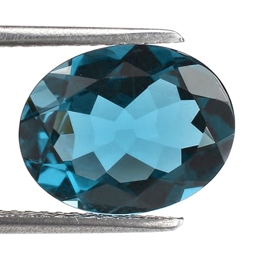 JLUXS OVAL CUT 6X8MM LONDON BLUE TOPAZ (VS) LOOSE GEMSTONE