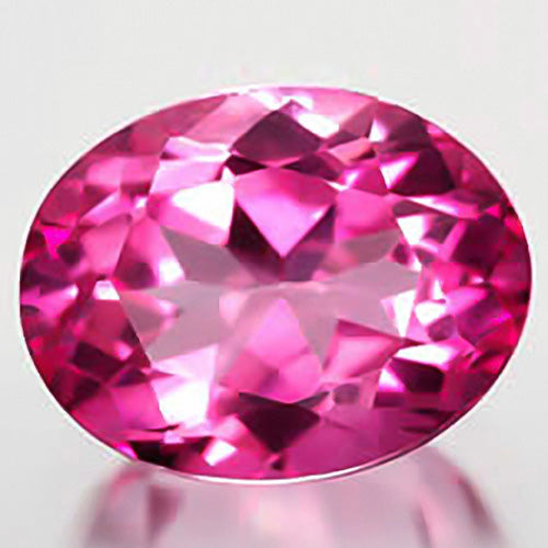 JLUXS OVAL CUT 8X10MM IMPERIAL PINK TOPAZ (VS) AMAZING SPARKLING LOOSE GEMSTONE