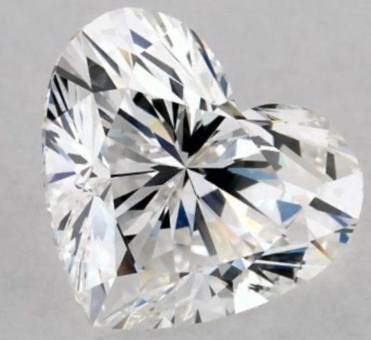 JLUXS Loose 1.50 Ct 7.5mm VVS/D Heart Brilliant Cut Loose Moissanite Diamond (with GRA Certificate)