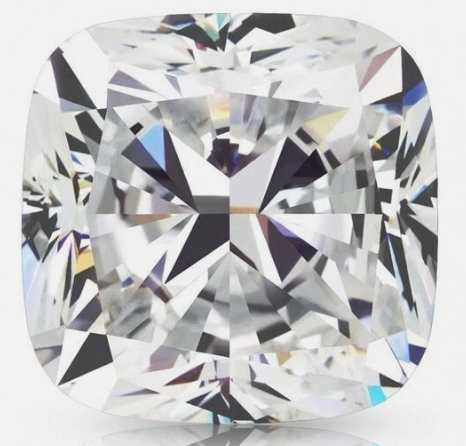 JLUXS (GRA CERTIFICATE REPORT) 1.00 Ct 6mm VVS/D Cushion Cut Diamond Moissanite Loose