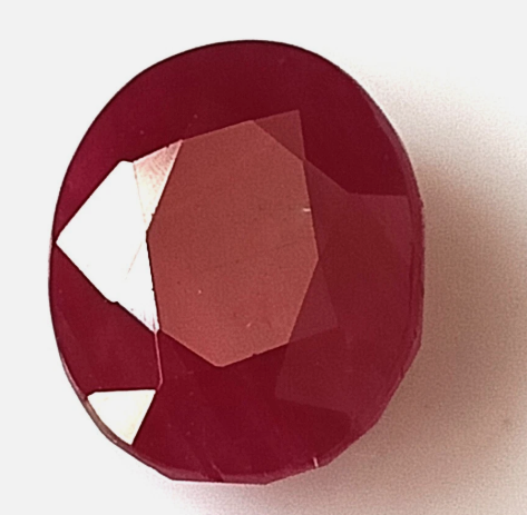 JLUXS OVAL CUT 8X10MM 4.18 CT AFRICAN RUBY AMAZING SPARKLING LOOSE GEMSTONE