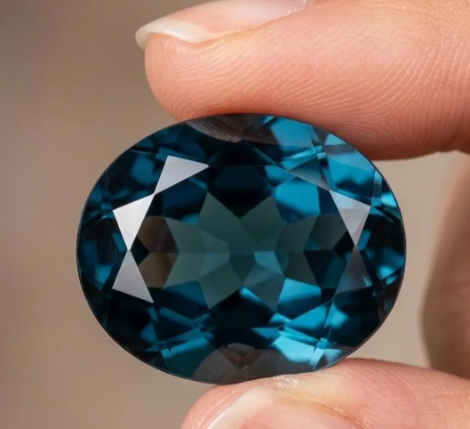 JLUXS OVAL CUT 6X8MM 1.65 CT LONDON BLUE TOPAZ (VS) LOOSE GEMSTONE